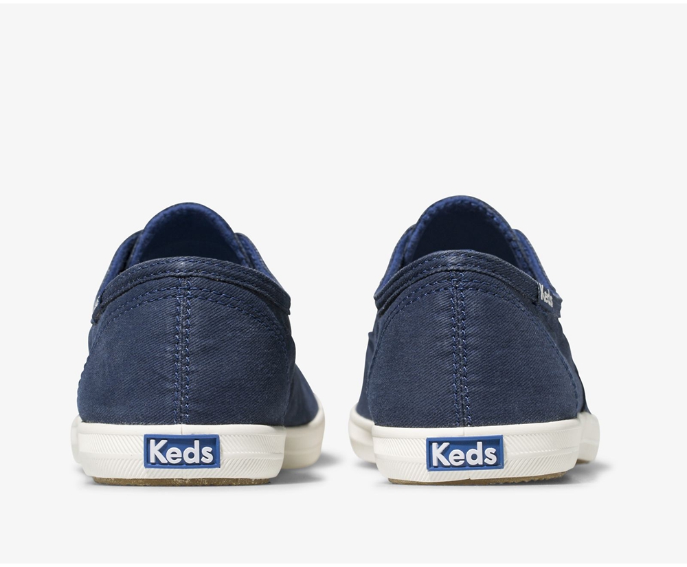 Slip Ons Keds Mujer Azules - Chillax Seasonal Washable - 1974-ESIZF